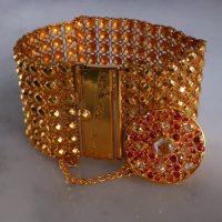 Gem Gardener, wide solid gold bracelet, antique chinese gold bracelet, antique gold charm bracelets for sale, gold etruscan bracelet, peranakan gold bracelet, vintage jewellery singapore, antique jewellery singapore, antique chinese gold jewelry
