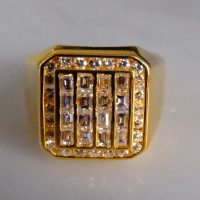 Gem Gardener, baguette diamond mens ring, vintage diamond mens rings, diamond cluster mens ring, diamond pinky ring mens, diamond thumb ring gold
