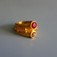 22k ancient style rings