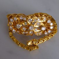Gem Gardener, old cut diamond bracelet, antique diamond bracelets for sale, old european cut diamond bracelet, peranakan bracelet, antique chinese jewelry, chinese diamond jewelry, antique peranakan jewellery