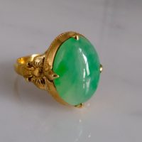 Antique chinese jade ring sale