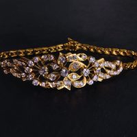 Gem Gardener, old cut diamond bracelet, antique diamond bracelets for sale, old european cut diamond bracelet, peranakan bracelet, antique chinese jewelry, chinese diamond jewelry, antique peranakan jewellery