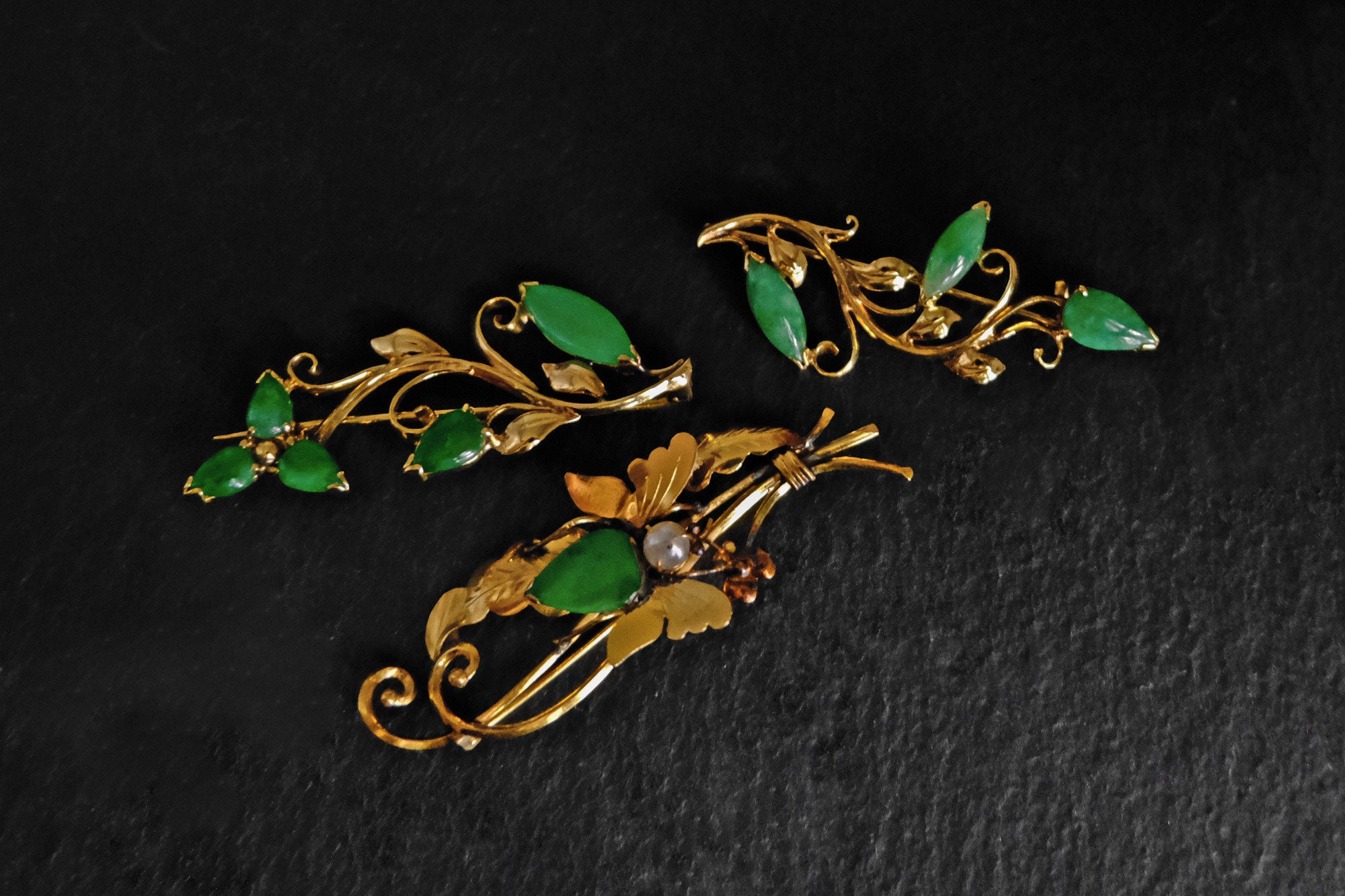 Gem Gardener, Antique Chinese Jade Brooch, jade brooch jewelry, antique jade brooch, vintage jade brooch, brooch pin set, antique jade jewelry for sale