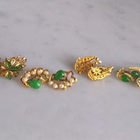 Gem Gardener, chinese jade earrings, vintage chinese jade earrings, antique chinese jade jewellery, jade earrings singapore, peranakan earrings singapore