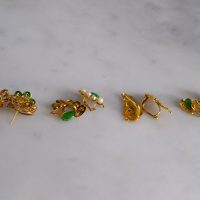 Gem Gardener, chinese jade earrings, vintage chinese jade earrings, antique chinese jade jewellery, jade earrings singapore, peranakan earrings singapore