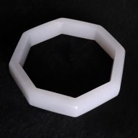 Gem Gardener, pure white jade bangle, white jade bangle singapore, white jadeite bangle, octagonal bangle