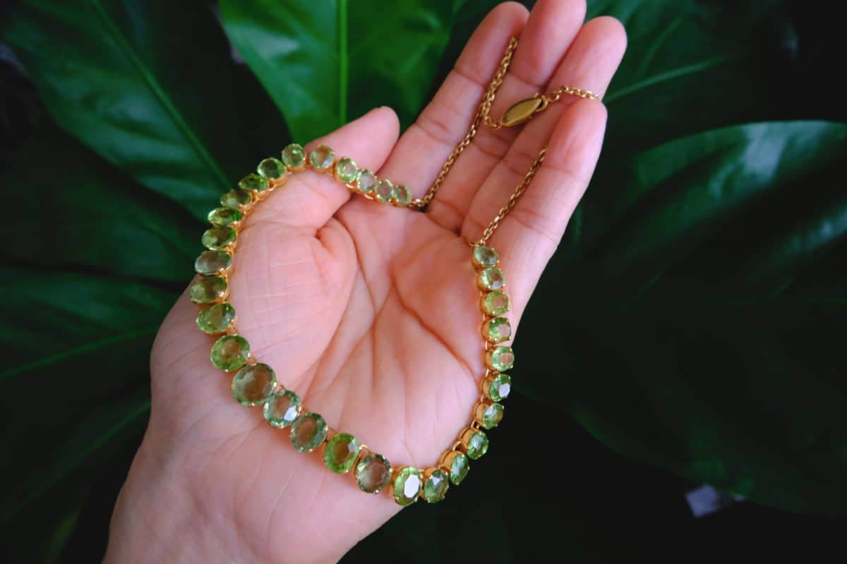 Antique on sale peridot jewellery