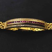 Gem Gardener, vintage gold bracelet, antique gold ruby bracelet, ruby and gold bracelet, ruby and yellow gold bracelet, peranakan jewellery singapore, etsy vintage gold bracelets