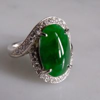Gem Gardener, platinum jade ring, platinum jade rings for sale, dark green jade ring buy, art deco jewellery jade, jade ring singapore, jade jewellery singapore