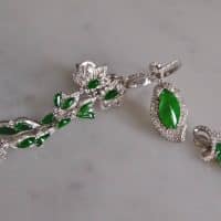 Gem Gardener, small jade pendant, jade pendant singapore, dainty jade necklace, jade jewellery singapore, vivid jade green