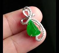 Gem Gardener, small jade pendant, jade pendant singapore, dainty jade necklace, jade jewellery singapore, vivid jade green