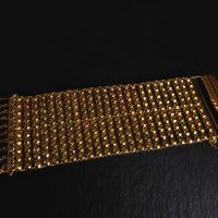 Gem Gardener, wide gold bracelet, etruscan gold bracelet, antique gold bracelets for sale, vintage chinese gold jewelry, antique chinese gold bracelet, peranakan gold jewellery