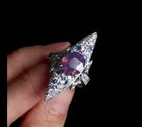 kashmir sapphire navette ring video 2