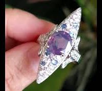 kashmir sapphire navette ring video