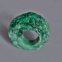 Jade Archer Ring, carved jade saddle ring, size 11.5 mens rings, nine dragon meaning, large jade ring, big green jade ring, jade ring for men, jade jewellery singapore, Gem Gardener