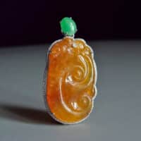 ice red jade, natural red jadeite, natural red jade stone, red jade pendant mens, art nouveau pendants for sale, red jade jewellery for sale, carved jade pendants for sale, jade jewellery singapore, Gem Gardener