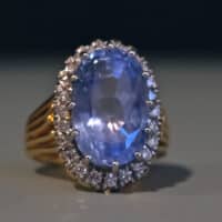 light blue sapphire ring, 15ct natural blue sapphire, light blue sapphire stone, blue sapphire halo ring, unheated blue sapphire ring, blue sapphire ring singapore, nizam jewelry, Gem Gardener
