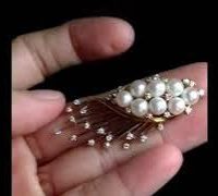 art deco pearl diamond brooch video