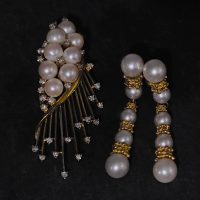 Pearl Diamond Gold Brooch, art deco pearl brooch, antique pearl brooches, vintage pearl brooch pins, brooches singapore, antique brooches for sale