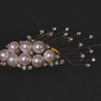 Pearl Diamond Gold Brooch, art deco pearl brooch, antique pearl brooches, vintage pearl brooch pins, brooches singapore, antique brooches for sale