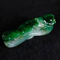 Jade Dragon Belt Hook, chinese jade dragon belt hook, antique jade belt buckle, green jadeite dragon pendant, carved jade dragon pendant, Gem Gardener