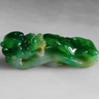 Jade Dragon Belt Hook, chinese jade dragon belt hook, antique jade belt buckle, green jadeite dragon pendant, carved jade dragon pendant, Gem Gardener