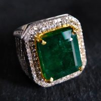 Big Emerald Mens Ring, natural zambian emerald ring, vintage emerald mens ring, emerald mens ring buy online, mens ring singapore, emerald rings singapore, Gem Gardener