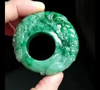 Jade Archer Ring, carved jade saddle ring, size 11.5 mens rings, nine dragon meaning, large jade ring, big green jade ring, jade ring for men, jade jewellery singapore, Gem Gardener
