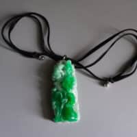 jade chilong, chilong pendant, green jade jadeite pendant, green jadeite carved pendant, vintage carved jade pendant, high quality jade, jade carving singapore, jade pendant singapore, Gem Gardener