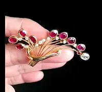 ruby brooch pin, ruby brooch pin for sale, antique ruby and diamond brooch, antique ruby brooch, burmese ruby brooch, ruby jewellery singapore, Gem Gardener