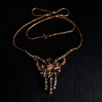 peranakan necklace, vintage peranakan jewellery, vintage ribbon necklace, antique peranakan jewellery, peranakan jewelry singapore, Gem Gardener