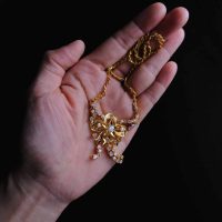 peranakan necklace, vintage peranakan jewellery, vintage ribbon necklace, antique peranakan jewellery, peranakan jewelry singapore, Gem Gardener