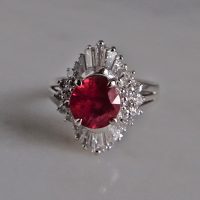 Ruby Ballerina Ring, unheated ruby ring, ruby rings singapore, ruby engagement rings singapore, red ruby ring singapore, Gem Gardener, ballerina engagement rings, ballerina rings for sale