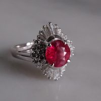 Ruby Ballerina Ring, unheated ruby ring, ruby rings singapore, ruby engagement rings singapore, red ruby ring singapore, Gem Gardener, ballerina engagement rings, ballerina rings for sale