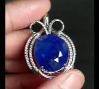 Large Blue Sapphire Pendant, intense blue sapphire, cornflower blue sapphire pendant, blue sapphire singapore, big sapphire pendant, Gem Gardener