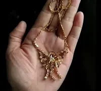 peranakan necklace, vintage peranakan jewellery, vintage ribbon necklace, antique peranakan jewellery, peranakan jewelry singapore, Gem Gardener