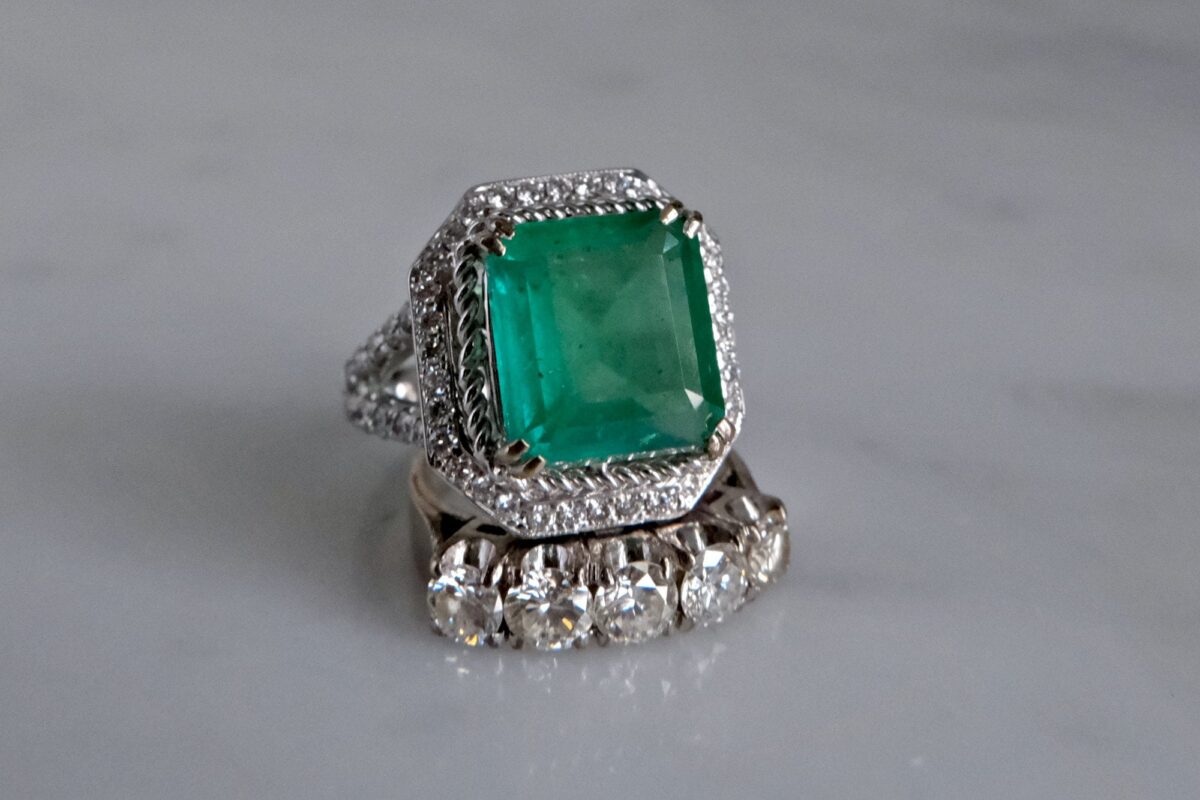 6ct emerald ring deals
