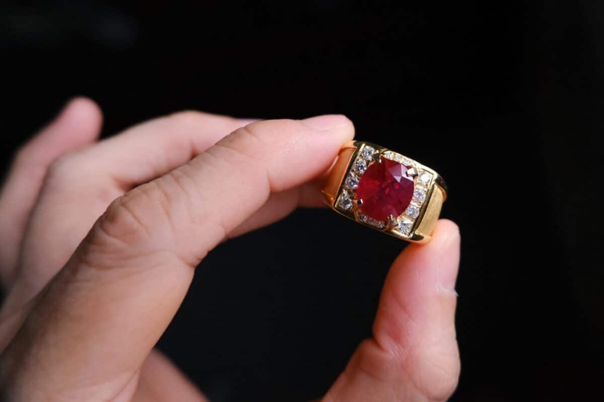 mens ruby ring, ruby diamond, ruby value, ruby gold ring, ruby heart ring,  ruby gemstones, panchdhatu – CLARA