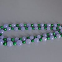 Lavender Jadeite Jade Necklace, lavender jade bead necklace, large jade bead choker necklace, christies jade bead necklace, christies lavender jadeite ring, sotheby's jadeite, purple jade necklace, lavender jade necklace for sale, Gem Gardener
