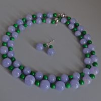 Lavender Jadeite Jade Necklace, lavender jade bead necklace, large jade bead choker necklace, christies jade bead necklace, christies lavender jadeite ring, sotheby's jadeite, purple jade necklace, lavender jade necklace for sale, Gem Gardener