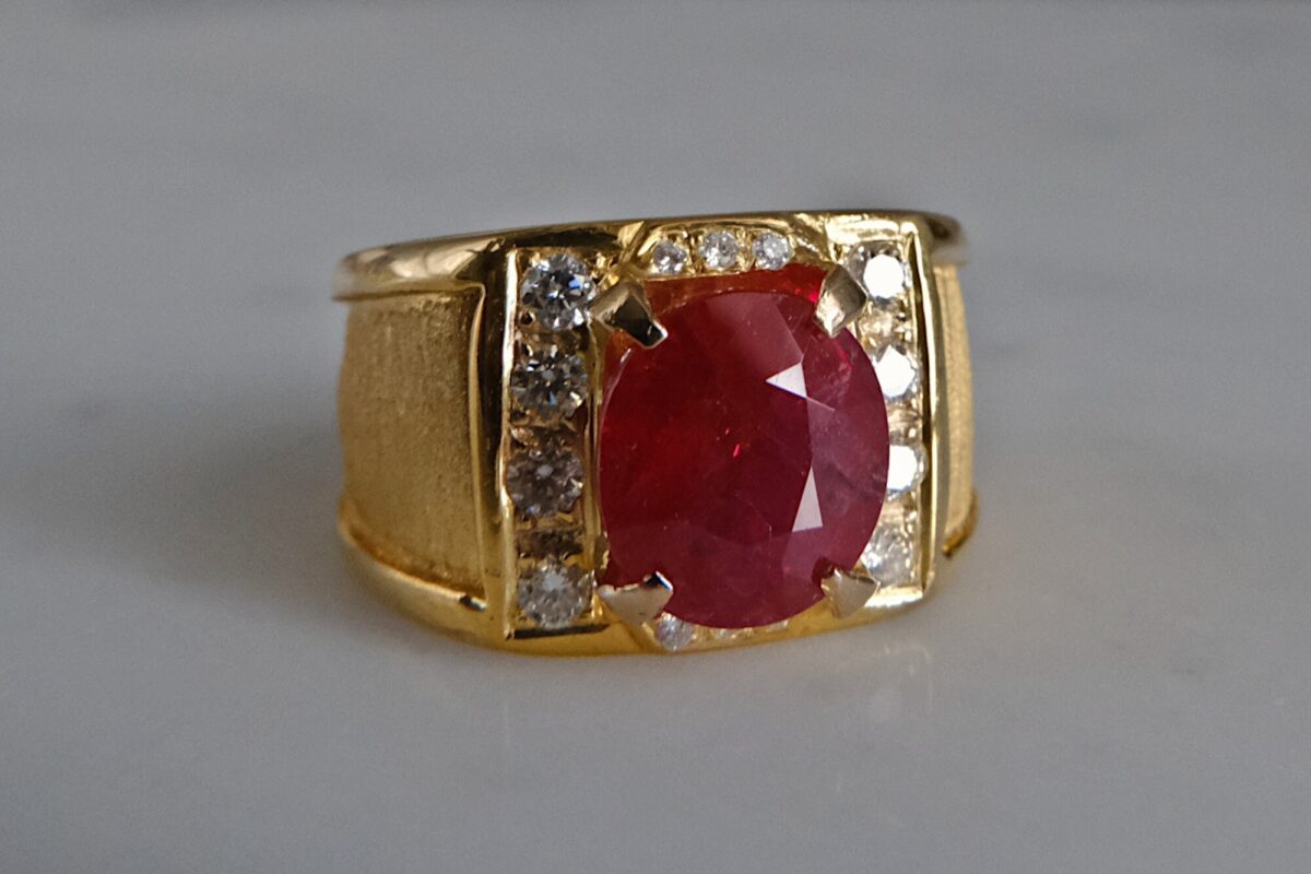 Natural Ruby Gold Ring, Ruby Mens Heavy Ring, July Birthstone, Yellow Gold,  925 Sterling Silver, Signet Ring, Christmas, Thanksgiving, Handmade,  Statement Jewelry, Mens Ring Ruby Jewelry - Walmart.com