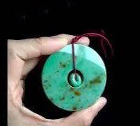 large jade disc carving video