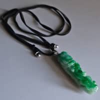 Vintage Chinese Jade Dragon Belt Hook Carving Pendant 18k
