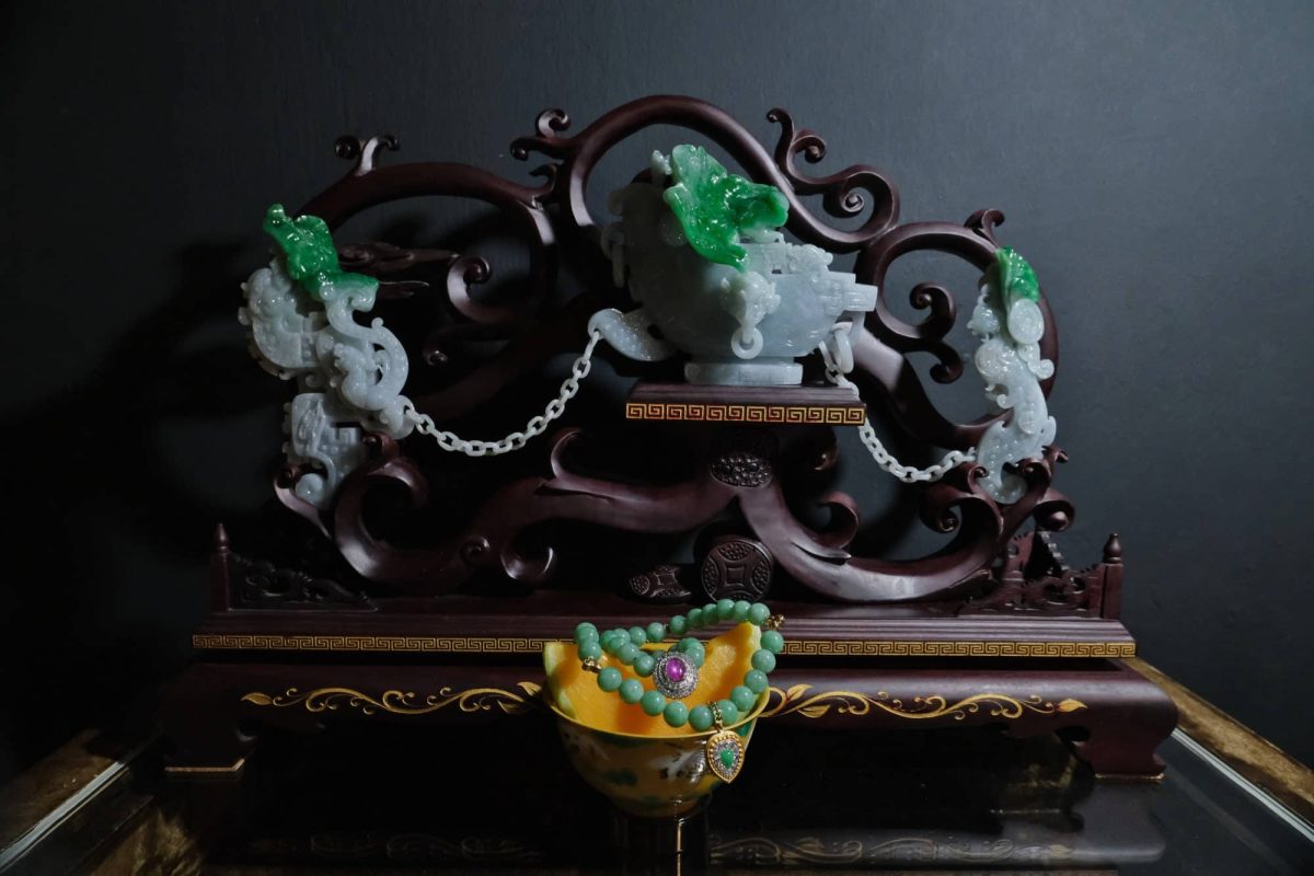 Jadeite Jade Ornaments, jade carved ornament, dragon phoenix wedding, jade dragon phoenix, chinese wedding gift ideas, ornament chinese wedding, jadeite jade carvings, vintage jade carvings, antique chinese carvings, Gem Gardener