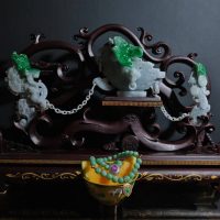 Jadeite Jade Ornaments, jade carved ornament, dragon phoenix wedding, jade dragon phoenix, chinese wedding gift ideas, ornament chinese wedding, jadeite jade carvings, vintage jade carvings, antique chinese carvings, Gem Gardener