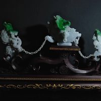 Jadeite Jade Ornaments, jade carved ornament, dragon phoenix wedding, jade dragon phoenix, chinese wedding gift ideas, ornament chinese wedding, jadeite jade carvings, vintage jade carvings, antique chinese carvings, Gem Gardener