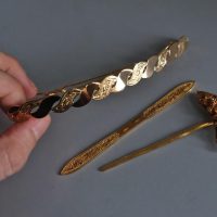 antique chinese hairpin, antique gold hair pins, antique hair pin, peranakan hair pin, solid gold hair pin, Gem Gardener