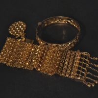 Phoenix Gold Bangle, peranakan bracelet, carved gold bangles, vintage peranakan jewellery, antique gold jewellery singapore, 22k gold bangle bracelet, Gem Gardener