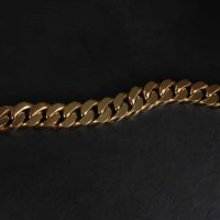 large cuban link bracelet, heavy cuban link bracelet, large curb chain bracelet mens, thick cuban link bracelet, gold thick link chain bracelet, wide gold chain link bracelet, vintage gold bracelet mens, Gem Gardener