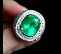 intense colombian emerald mens ring video